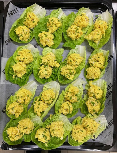 GF Coronation Chicken Lettuce Cups